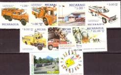 Tradera Nicaragua / Brandförsvar mm kpl sats mm xx^ Sydamerika & Karibien