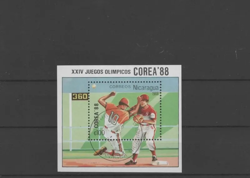 Tradera NICARAGUA. BLOCK. BASEBOLL^ Övriga Världen
