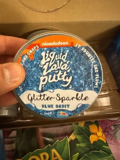 Tradera Nickelodeon Liquid Lava Putty Glitter Sparkle Blå Orbit 50g> Övriga Leksaker