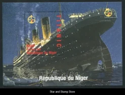Tradera Niger | Titanic - Block från 1998 | Postfriskt^ Afrika