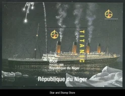 Tradera Niger | Titanic - Block från 1998 | Postfriskt^ Afrika