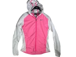 Tradera Löpning<Nike Running Löparjacka Dam Storlek Small Korallrosa Vit Full-Zip Träningsjacka