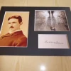 Tradera Nikola Tesla fotografier med passepartout storlek A4^ Autografer