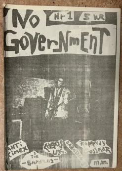 Tradera No Government nr 1 - fanzine 1982^ Musiktidningar & Litteratur