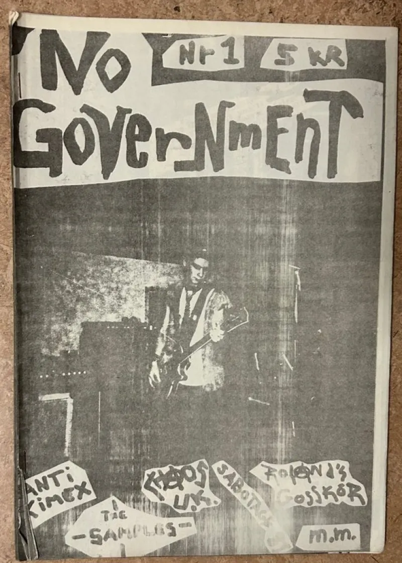 Tradera No Government nr 1 - fanzine 1982^ Musiktidningar & Litteratur