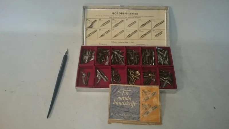 Tradera Pennor & Tillbehör<Nordpen-serien - Kalligrafipennor - stift i originalask