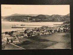 Tradera Nordiska Länder<Norge - Hommelvik - vy mot massa hus (ofr ca år 1900-1910 tal)