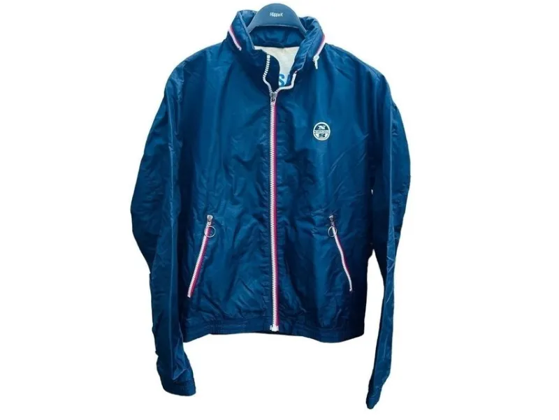 Tradera Segling<North Sails Sailmaking Jacka Herr Storlek Small Kort Blå Vindtät Seglingsjacka