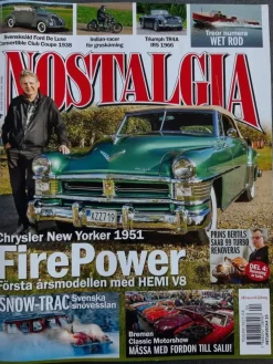 Tradera Nostalgia 4 2024: Chrysler New Yorker 1951, Triumph TR4A, Ford 1938, Indian 1940> Tidskrifter