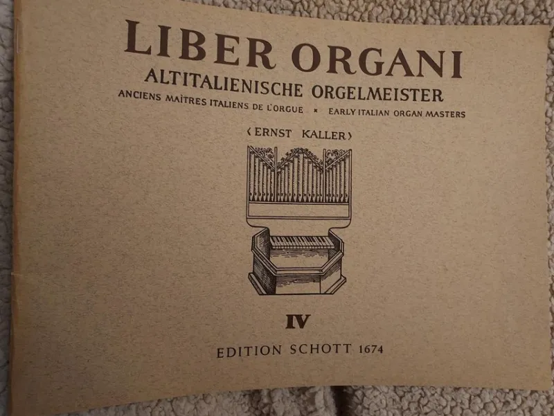 Tradera noter 0rgel LIBER ORGANI 30x22,5 cm !^ Noter & Nothäften