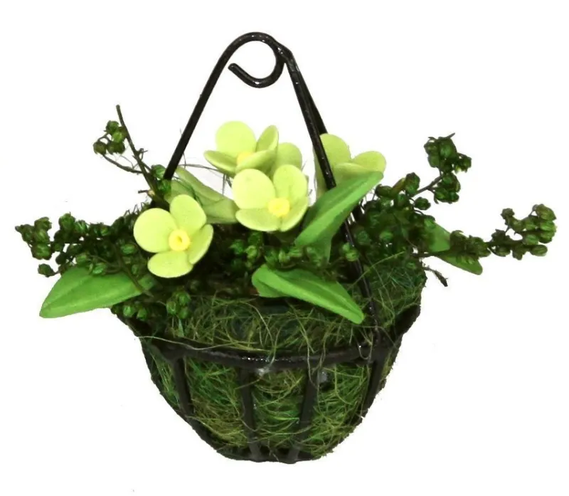 Tradera Nätt Ampelblomma Dockhus miniatyrer skala 1:12 Dockskåp miniatyr Skola> Dockskåp & Dockor