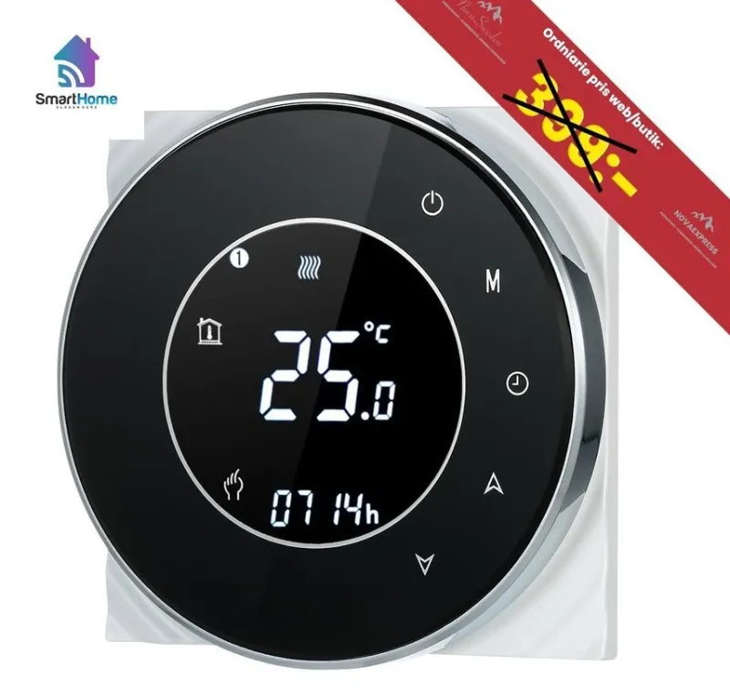 Tradera NY Digital LCD värmetermostat | Alexa & Google Home stöd | Ord.pris 399kr> Värme