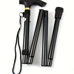 Tradera Hjälpmedel<Ny ihopvikbar käpp. Aluminium.