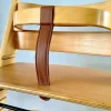 Tradera NY LÄDERREM Äkta skinn (Mellan-Brun) BYGEL-REM till STOKKE Tripp Trapp barnstol.> Barn- & Babystolar