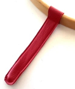 Tradera NY LÄDERREM Äkta skinn (Röd) Skinn BYGEL-REM till STOKKE Tripp Trapp Barnstol.> Barn- & Babystolar