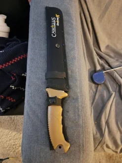 Tradera Jakt<Ny machete Camillus Titanium Carnivore X med orginal fodral