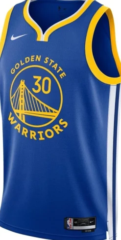 Tradera Basket<Ny Officiell Stephen Curry Golden State Warriors Men's Nike NBA Jersey