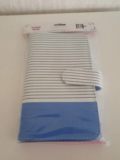 Tradera NY Randig Blå Mini 9 Fotoalbum Album^ Fotoalbum