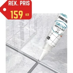 Tradera NY 2st DIY Fogreparation XXL , Grå: Inkluderar Verktyg • Komplett set> Golv, Kakel & Klinker