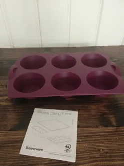Tradera Ny Tupperware Silikon Cupcakeform silikonform^ Tupperware