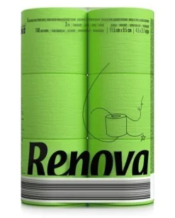 Tradera NY VARA! Grönt toalettpapper 6-pack, Renova, färgat toalettpapper> Badrum