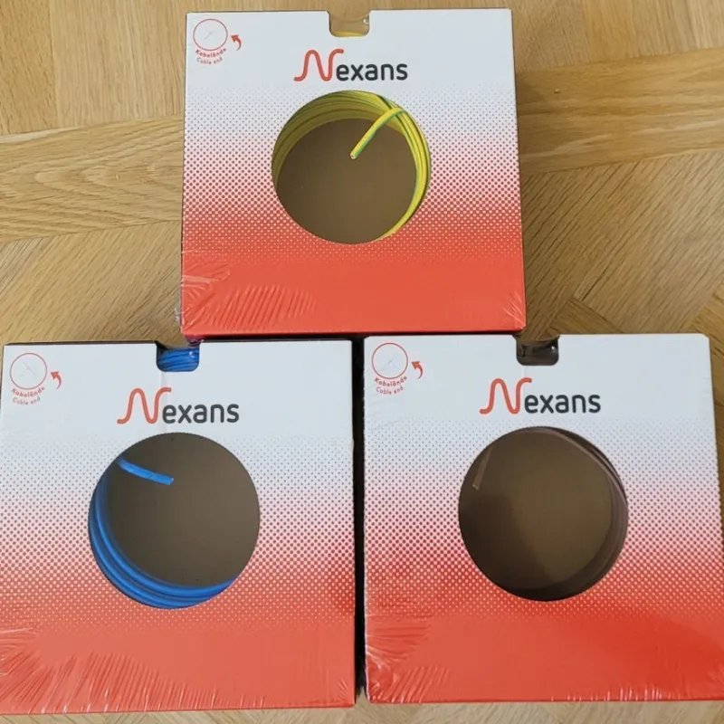 Tradera NYA! 3 st förp. Totalt 300 meter Nexans FQ Easy 1,5mm².> Elinstallation