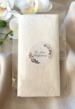 Tradera Nya! 75 st servetter/näsdukar ”För dina glädjetårar” till bröllop och fest^ Bröllopsdukning & Dekorationer