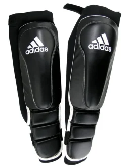 Tradera Kampsport<NYA! Ben/vristskydd Adidas Pro strl L Large Svart läder ***SommarREA***