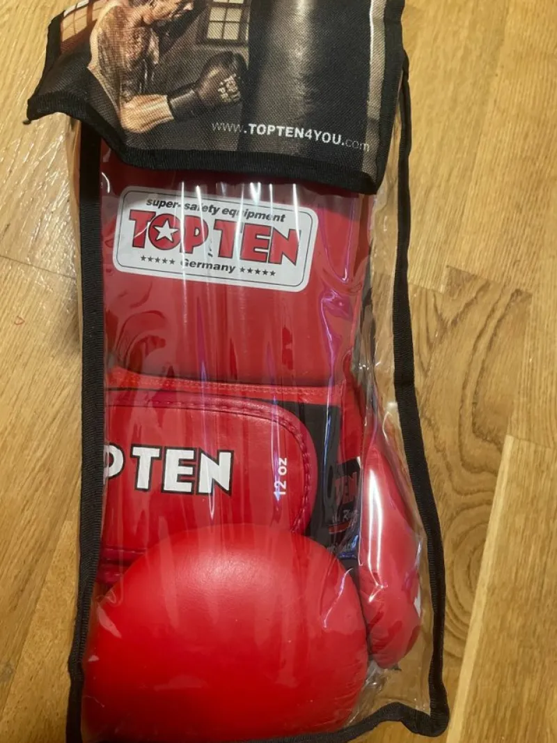 Tradera Kampsport<Nya TOP TEN Boxningshandskar Röda