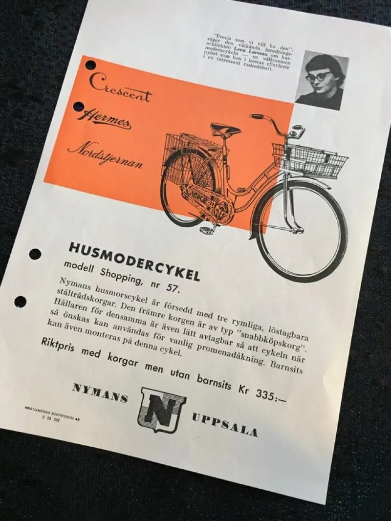 Tradera Nymans husmoders cykel broschyr .-50talet..Från äldre bil-cykel-moped hand^ Övrigt Fordonsrelaterat