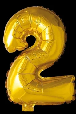 Tradera Nyår Siffra 2 Guld 41 cm> Barnkalas