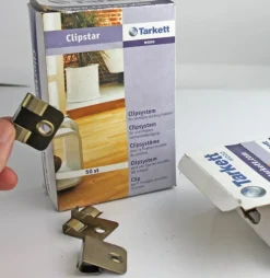 Tradera NYTT! 50 st Tarkett Clipstar Clips med skruv och plugg inkl moms> Golv, Kakel & Klinker