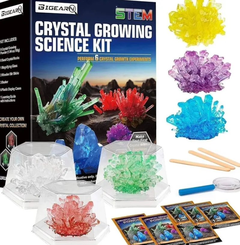 Tradera NYTT Kristallodling set Stort experimenteringsset odla kristall själv barnleksak> Experimentlådor & Vetenskap