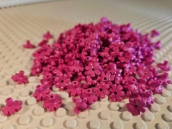 Tradera *NYTT* LEGO 6206151 / 32606 , 250st Flower, w/ 3.2 Shaft, 1.5 Hole, No.1 Rosa> Barnleksaker