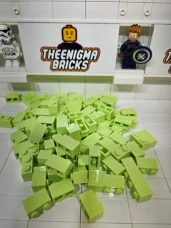 Tradera *NYTT* LEGO Brick / Kloss 1x2 | 100st | Spring Yellowish Green | 6104578 3004> Byggklossar & Lego