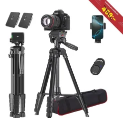 Tradera NYTT Lusweimi DSLR-stativ | 187 cm | 2x QR Plattor | Mobilhållare/fjärrkontroll^ Fotoutrustning