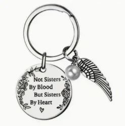 Tradera Oanvänd nyckelring att ge till bästa vännen, med text, vinge, pärla> Nyckelringar & Nyckelfodral