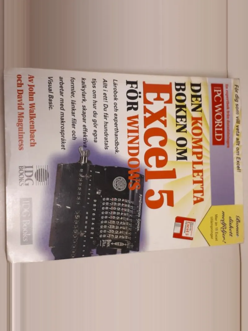 Tradera Obj. A025, Den kompletta boken om EXCEL 5> Dator & Teknik