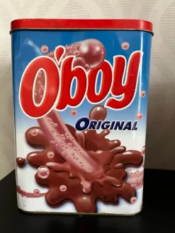 Tradera Plåtemballage<Oboy begagnad plåtburk