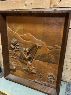 Tradera Odvar Barstad trärelief Norge^ Övrig Konst