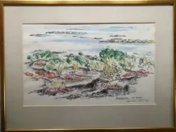 Tradera OID konstnär, akvarell ^ Måleri