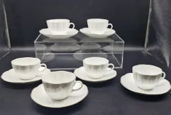 Tradera Oivi - 6 kaffekoppar + 6 kaffefat - Ulla Procopé - Arabia - Finland> Keramik & Porslin, Utländskt