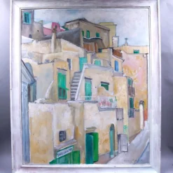 Tradera Oljemålning, Oidentifierad konstnär, Signerad, Olja på duk^ Måleri