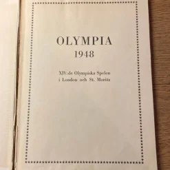 Tradera Olympia<Olympiaden 1948 i London och St. Moritz