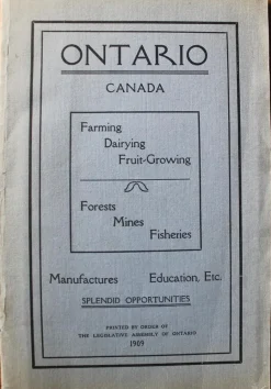 Tradera Ontario i bild och information engelsk 1909> Planschverk & Illustrerade Böcker