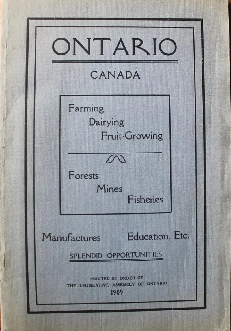 Tradera Ontario i bild och information engelsk 1909> Planschverk & Illustrerade Böcker