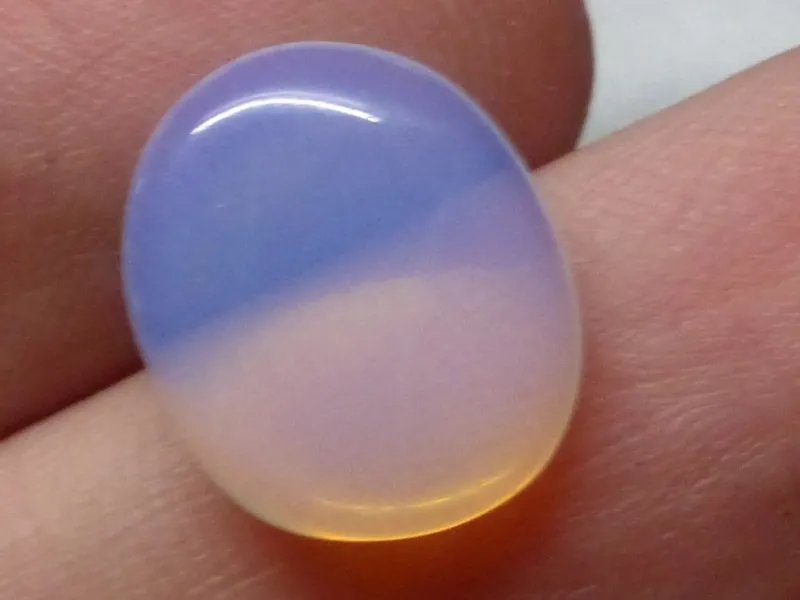 Tradera Ädelstenar<Opalite Cabochon slipad ädelsten sten gemstone healing gem naturligt glitter