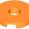 Tradera Orange Tile, Round 2 x 2 with Hole - LEGO - 15535> Byggklossar & Lego
