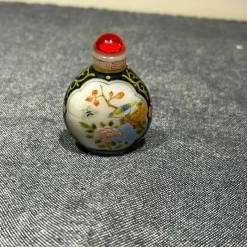 Tradera ORIENTALISK EMALJ SNUSFLASKA> Orientalisk Konst & Porslin