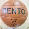 Tradera Samlarbilder<Original Leather Match ball of FIFA World Cup Tiento 1ST Half 1930 size 5.